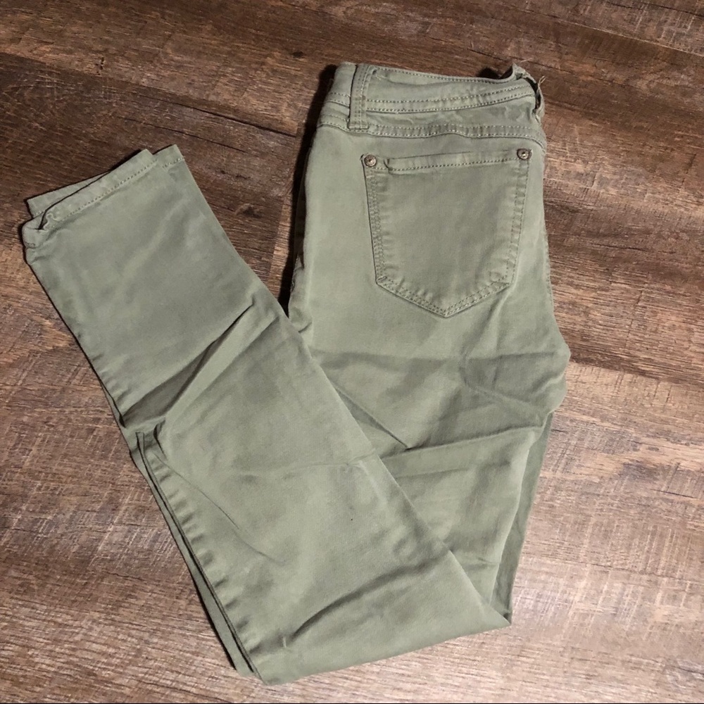 Green Skinny Jeans